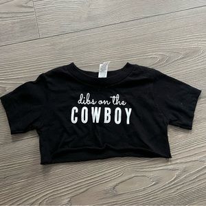 Cowboy crop top